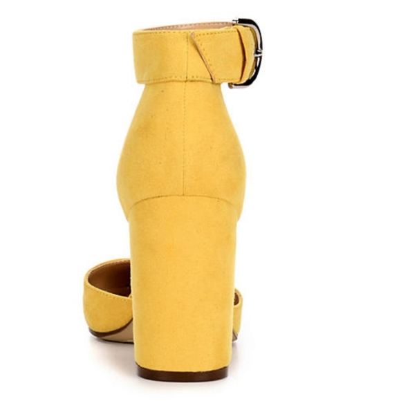Mustard color stylish pumps - Picture 10 of 16
